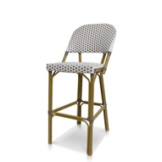 Bar Side Chair - Gray and White